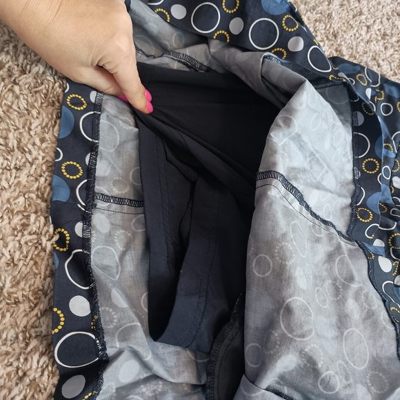 Liz Silk Nwot Stylish Blue Polka Dot Skort - Picture 8 of 9